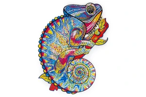 Wooden Puzzle - Chameleon (NEW) - image 2