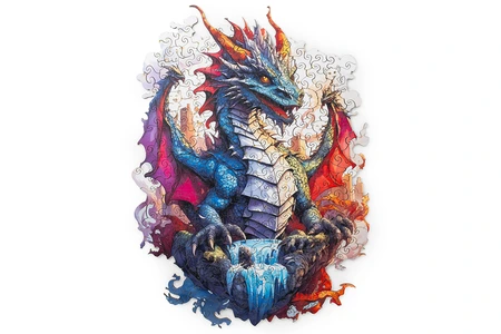 Wooden Puzzle - Dragon (NEW) - image 2
