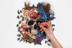 Woden Puzzle - Skull (NEW) - image 3