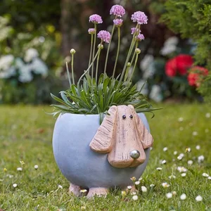 Woodstone Dog Planter