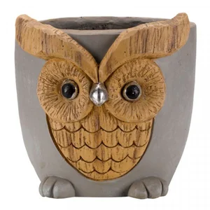 Woodstone Owl Planter - image 1
