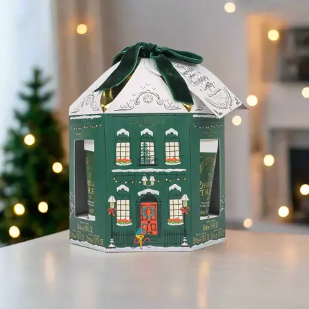 Xmas 25 Mini Pamper Set Green Snow House (Green Mesh Sponge ) 50ml BW 30ml BC 30ml HC Green - image 2